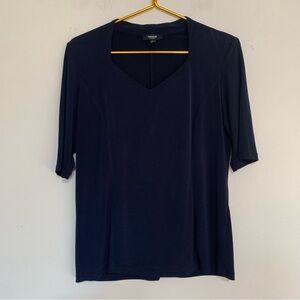 Premise Dark Blue Short Sleeve Top Large